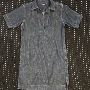 Lauren Ralph Lauren Blue Denim Midi Dress